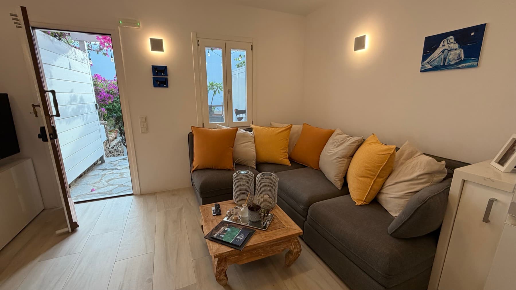 Living area at Hedoni Mykonos