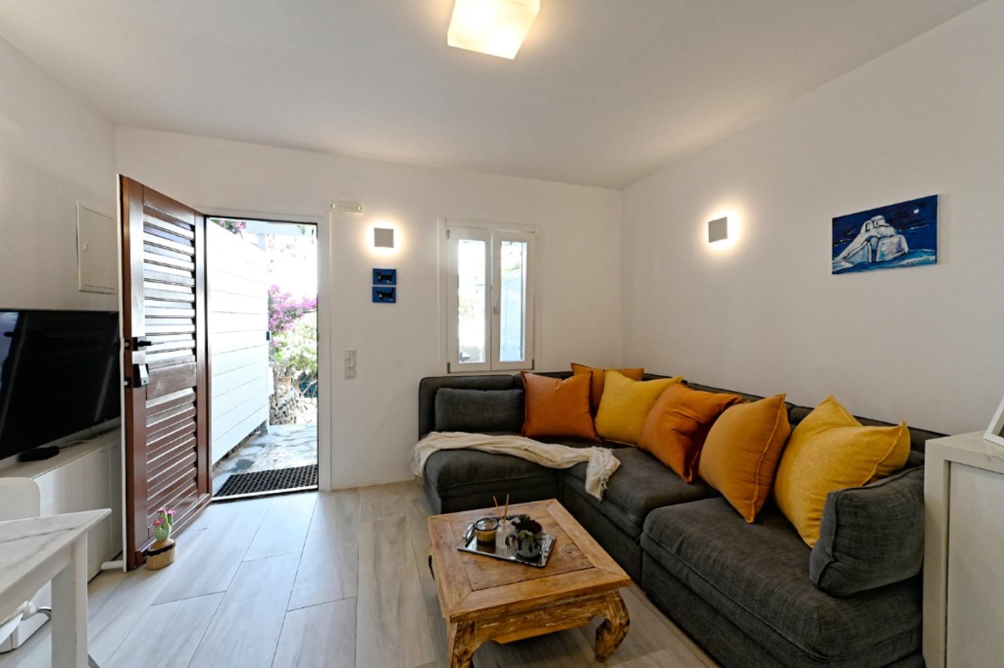 Living area at Hedoni Mykonos