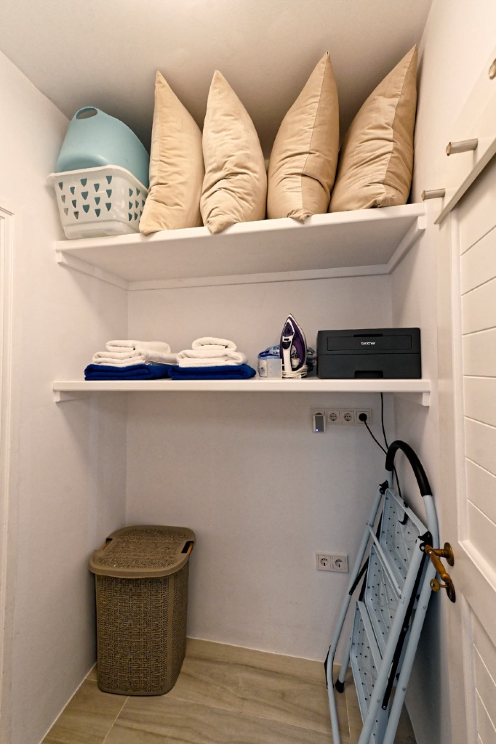 Storage and amenities provided at Hedoni